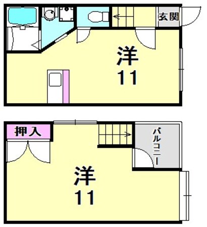 フラーリッシュ甲子園の物件間取画像